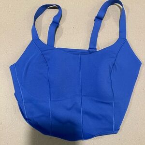 Aerie Blue Corset Workout Set